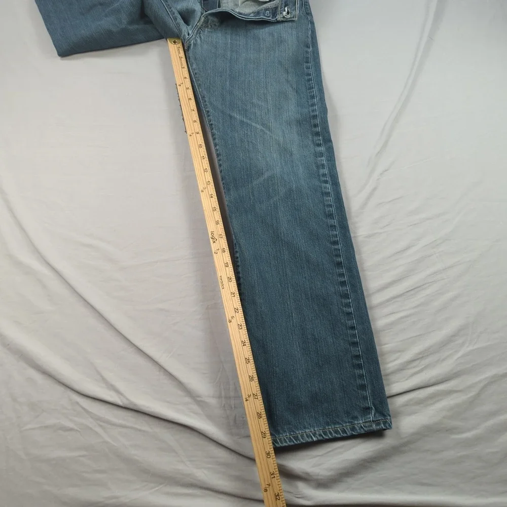 Levis 501 Jeans Mens 32x30 Blue Button Fly Classic American‎ Western Faded